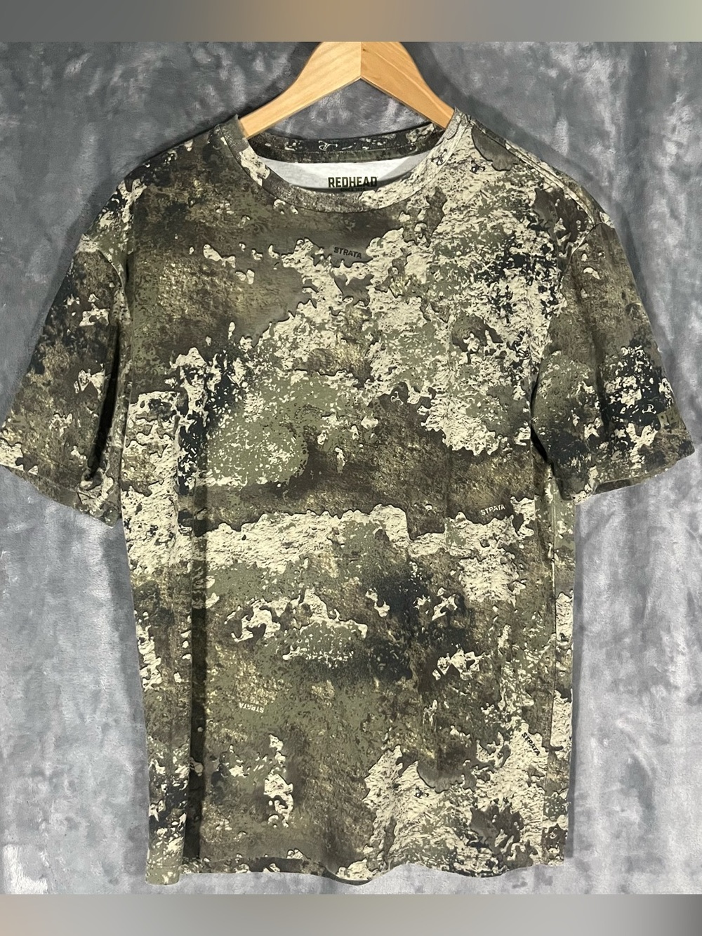 RedHead Men's Camouflage-Style Short Sleeve Tee - Olive & Beige